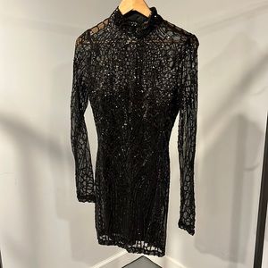 Windsor sequins black dress